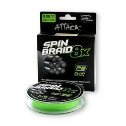 ATTACK SPINBRAID X8 150m 0.18mm Fluo Green