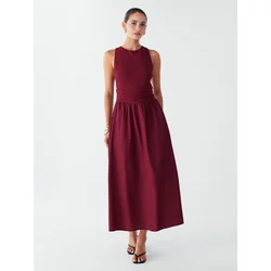 BWLDR Obleka Linda bordo