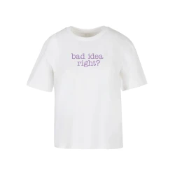 Womens T-shirt Bad Idea white