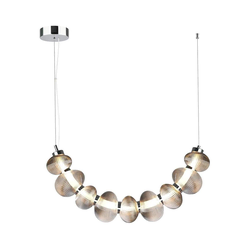 LED luster na sajli BOLLA LED/36W/230V sjajni hrom/zadimljena siva
