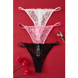 Trendyol Milla Ženski set donjeg veša Thmss25Ku00006, 3 komada, Crni