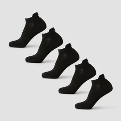 MP Unisex Trainer Socks (5 Pack) - Black - UK 2-5