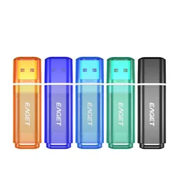 Eaget USB Flash memorija, 4GB, USB 2.0, 5 komada, Višebojna