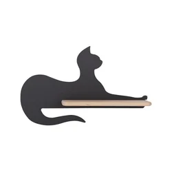 Cat Wall Lamp 5W Led Iq Kids Black