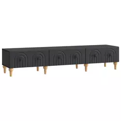 TV ormar s ladicama Crna 147 x 34,5 x 30 cm Konstruirano drvo