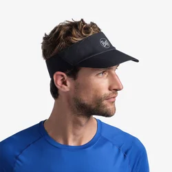 Športni trak s šiltom Buff Go Visor Solid 128614.999.20.00 Črna