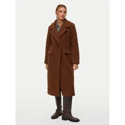 Vero Moda Ovčje usnje Teresa 10333681 Rjava Regular Fit