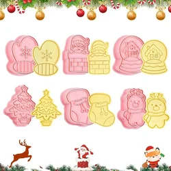 shumee PLASTIČNI REZALČKI ZA PIŠKOTE 6 KOS CHRISTMAS