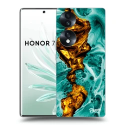 Silikonski prozorni ovitek za Honor 70 - Goldsky