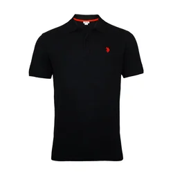 U.S. POLO ASSN. Majica  živo rdeča / črna