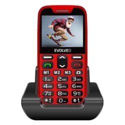 Evolveo - EasyPhone XR, 4G mobilni telefon za starije osobe, crvene boje