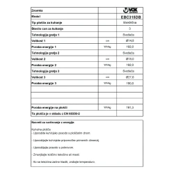 VOX vgradna plošča EBC 315 DB
