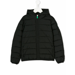 Save The Duck Kids - hooded padded jacket - kids - Black