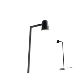 Redo 01-1557 - Podna lampa MINGO 1xE27/42W/230V crna