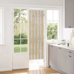 Zavjesa protiv insekata Chenille Siva i bež 56 x 185 cm 100% PP