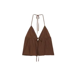 Pull&Bear Top PACIFIC rjava