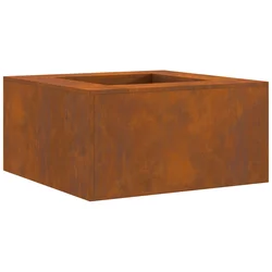Kamin Rđa 80 x 80 x 40 cm Čelik otporan na vremenske uvjete