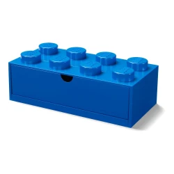 Modra škatla za pisalno mizo s predalom LEGO® , 31x16 cm