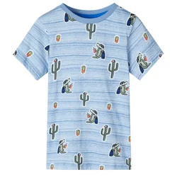 Dječja majica plava šarena 128