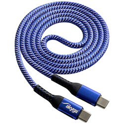 Akyga Akyga USB kabel USB-C vtič\, USB-C vtič 1.0 m modra AK-USB-37, (20578028)