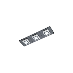 Eglo Masiano 1 zidna/plafonjera/3, led, 3x3,3w, 3x340lm, crna/aluminijum/čelik