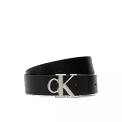 Pas Calvin Klein Ck Buckle Tumbled 35Mm Adj/Rev LV04D7049G Črna