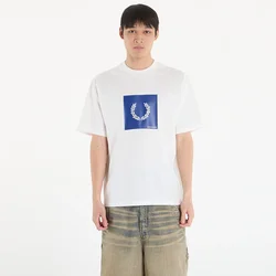 Majice FRED PERRY Box Graphic T-Shirt Snow White M