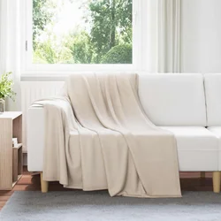 Pokrivači za bacanje 24 pcs Bež 200 x 150 cm Runo