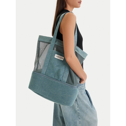 Ročna torba Guess Jeans CWBEO-GUESS-M-004-09 Modra