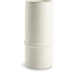 Vaza EMANUEL O12xV25cm bela