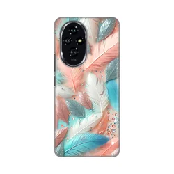 Maska za mobilni telefon Honor 200 PASTEL FEATHERS PRINT