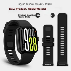 Iboann Zamenska narukvica za pametni sat za Redmi Watch 5/6, Crna