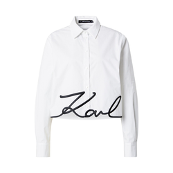 Karl Lagerfeld Bluza črna/bela