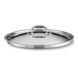 Pokrov za lonec CON CUORE, 20 cm, srebrna, baker, Ruffoni