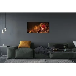 tulup.si Slika na platnu Darilni baubles deske 100x50 cm