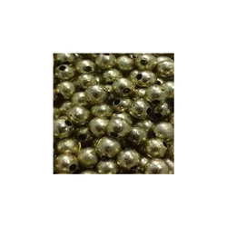 8 mm plastična perla zlatna