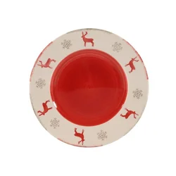 HIT DESERTNI KROŽNIK Z DEKORJEM SEVERNEGA JELENA, 21 CM
