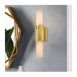 Elstead MARVELE-2WB-AB-OPAL - LED kupatilsko svetlo MARVELE 2xG9/4W/230V IP44
