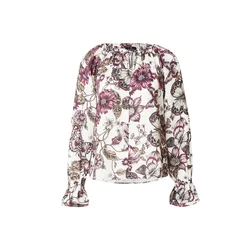 monari Bluza svetlo rjava / temno rjava / ciklama / bela