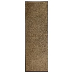 Vidaxl Pralni predpražnik rjav 60x180 cm