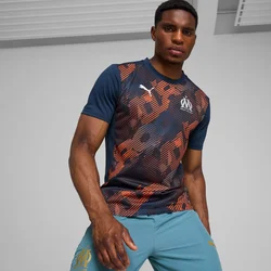 PUMA Olympique De Marseille Pre-Match Short Sleeve Jersey Men, Dark Blue