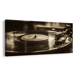 Slika vintage gramofonska plošča - 60x30