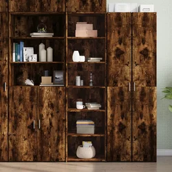 Visoka komoda boje hrasta 50 x 41 x 185 cm konstruirano drvo