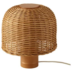 VATERBOM Stona lampa, bambus/ratan, 27 cm