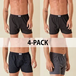 4-Pack Moške široke boksarice MarcLuis - temne