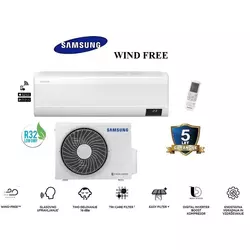 SAMSUNG klimatska naprava AR09TXFCAWKNEU/AR09TXFCAWKXEU WIND-FREE COMFORT + montaža na ključ z nosilnimi konzolami!