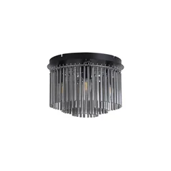 Searchlight 55620-320SM-Plafonsko svetlo SWIZZLE 5xE14/60W/230V prečnik 32 cm zadimljeno