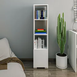 Hanah Home Polica za knjige Kuzey,  136x31x29.6 cm, Bela
