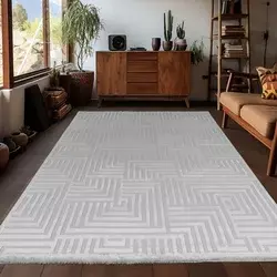 Conceptum Hypnose Tepih, 80x150cm, Srebrne boje