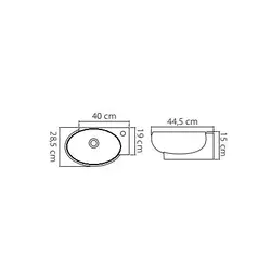 Mini 28×45 Lavabo 1300 U Turkuaz